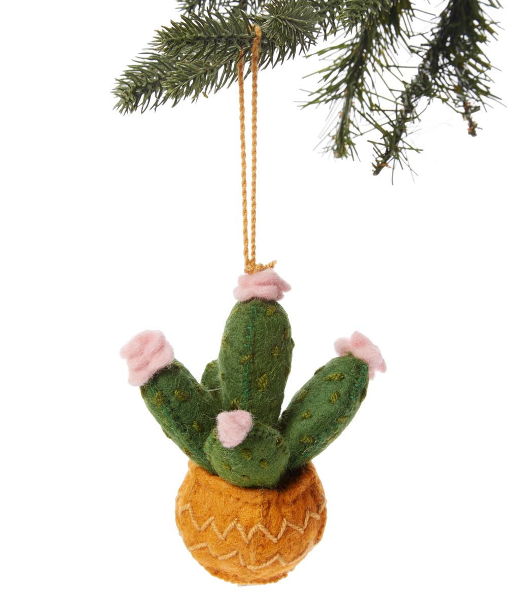Prickly Pear Felt Ornament