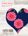 Sweet Heart Gift Card for $100 for Cactus Creek in Weston Missouri - Navy Heart with Pink Flowers on White Barn Wood