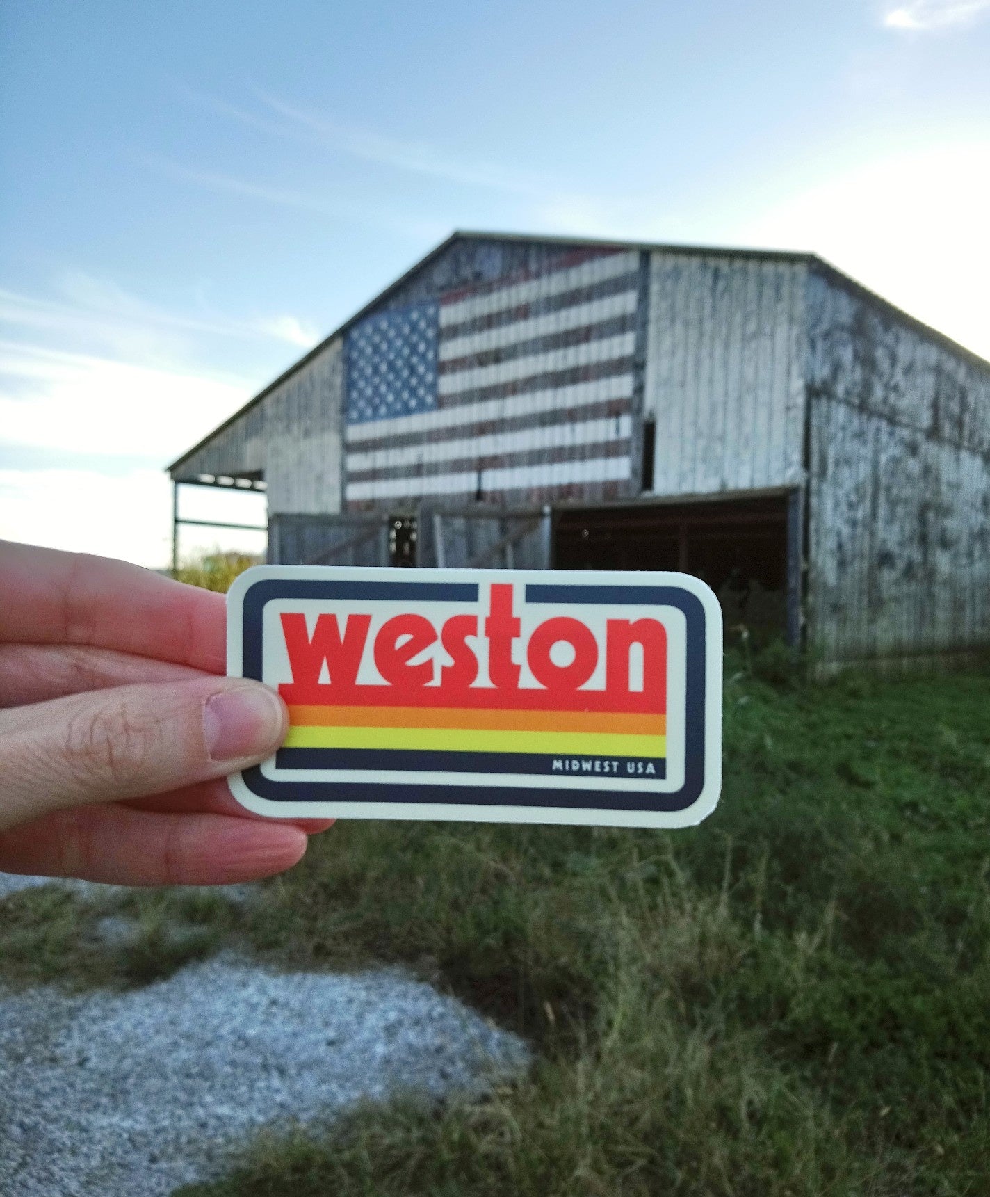 Weston Vintage Sticker