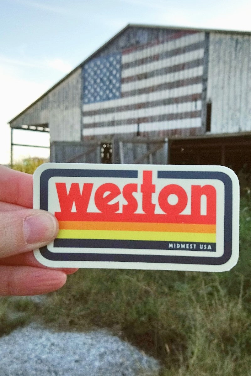 Weston Vintage Sticker