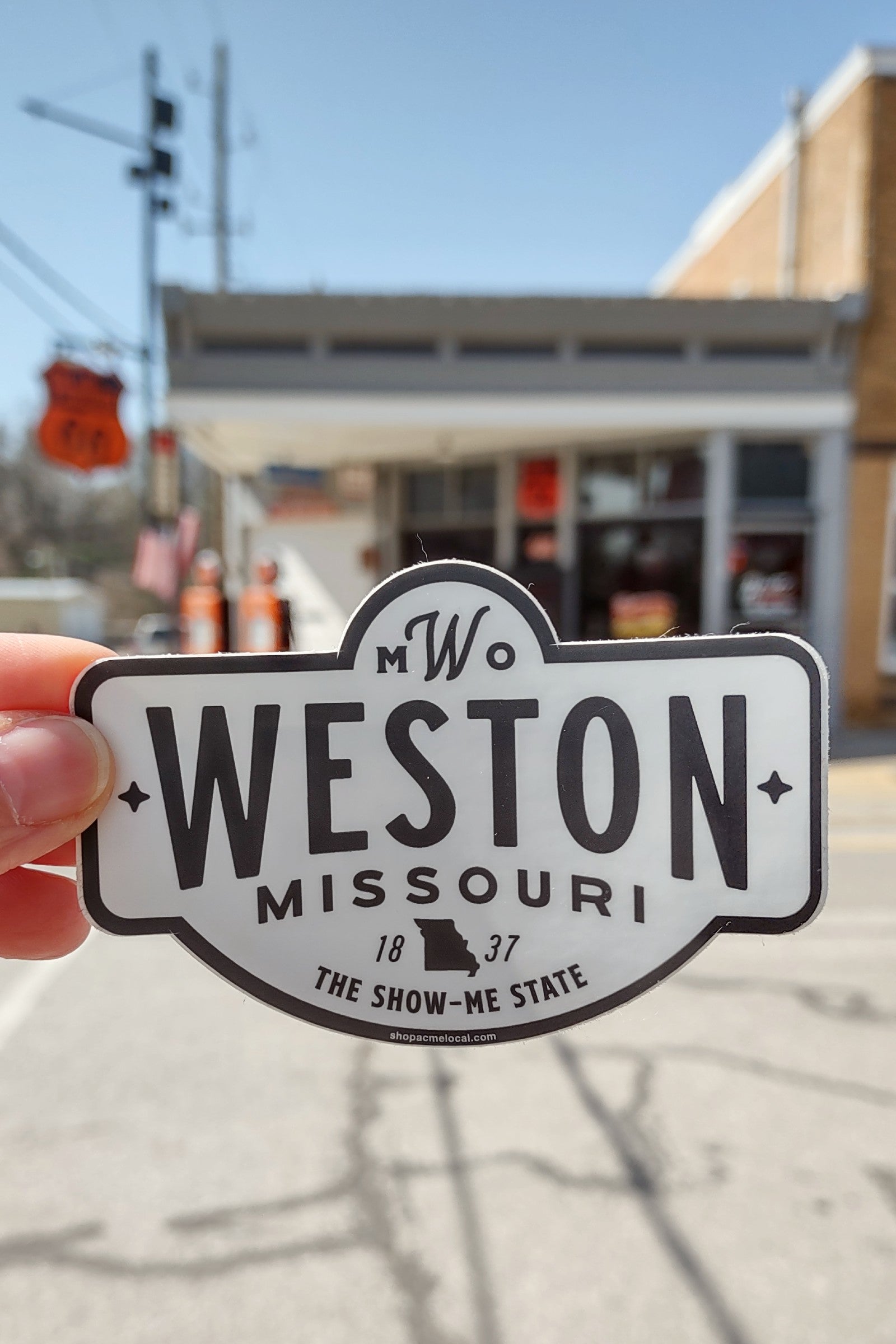 Weston, MO  Badge White Sticker